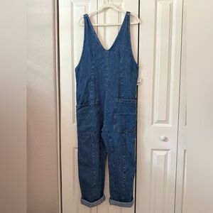 Free People (We The Free) High Roller Demin Jumpsuit (NWT, sz Med)